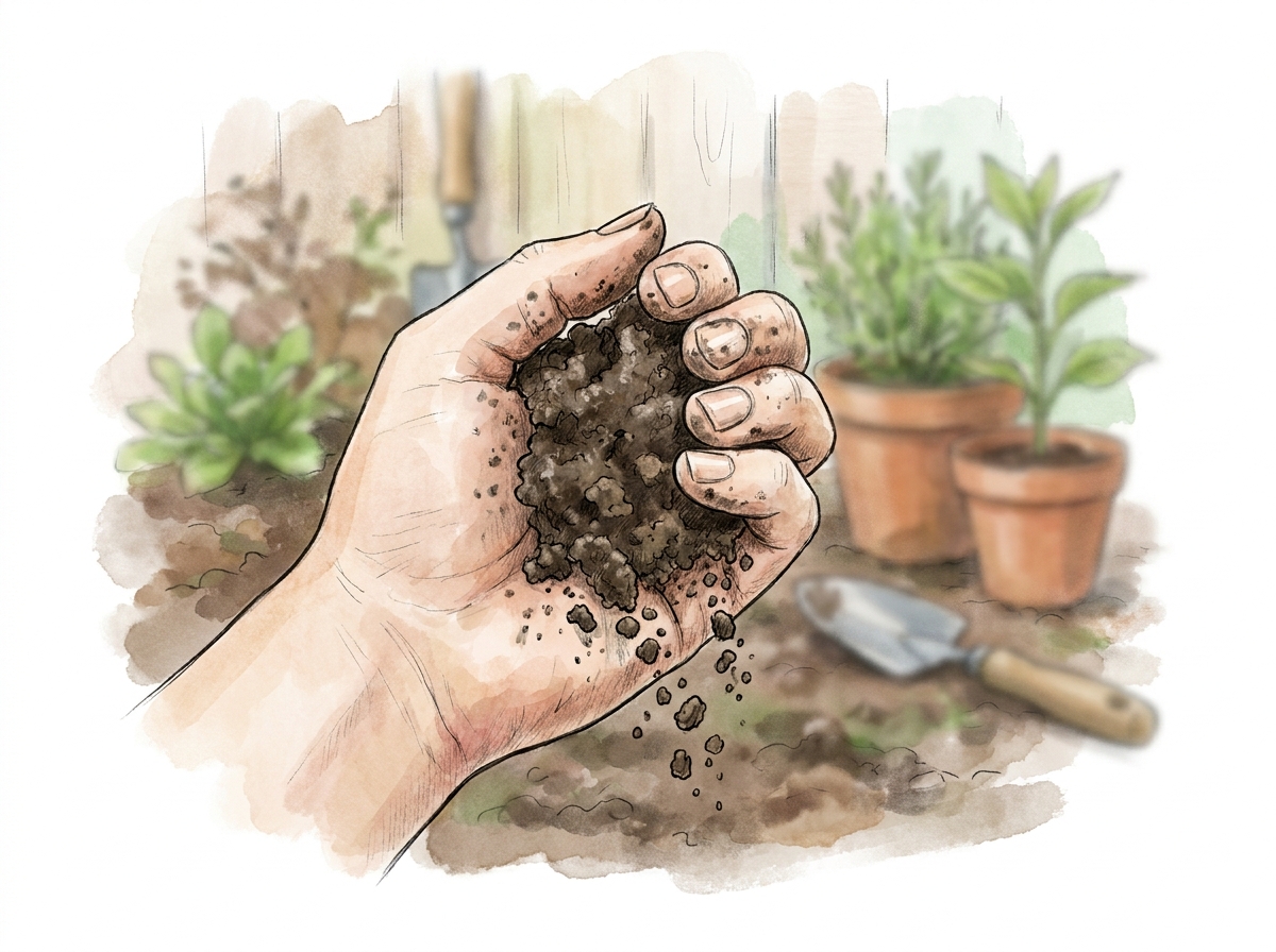 The soil crumble test: good soil falls apart.