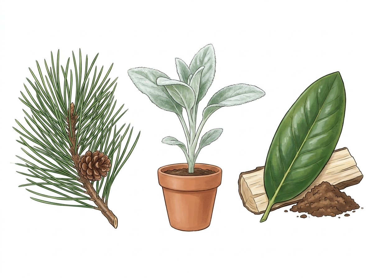 Different leaf structures help plants conserve water.