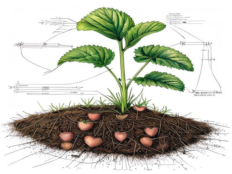 Strategic pruning of runners redirects energy to fruit development.