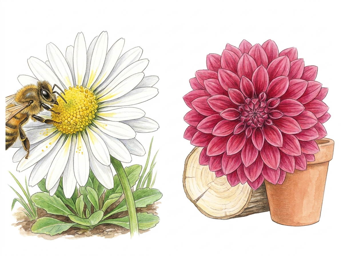 Single flowers offer easy access to nectar and pollen, unlike many double varieties.