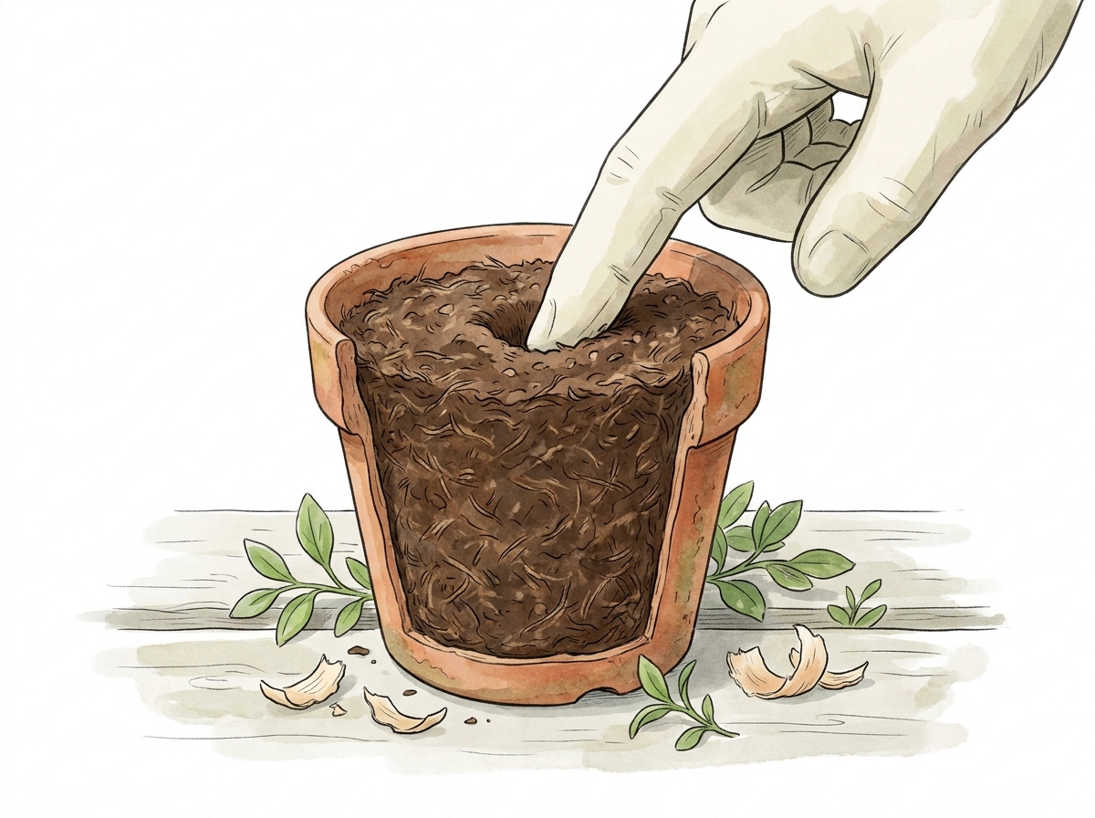 Making a cosy home for your sunflower seed!