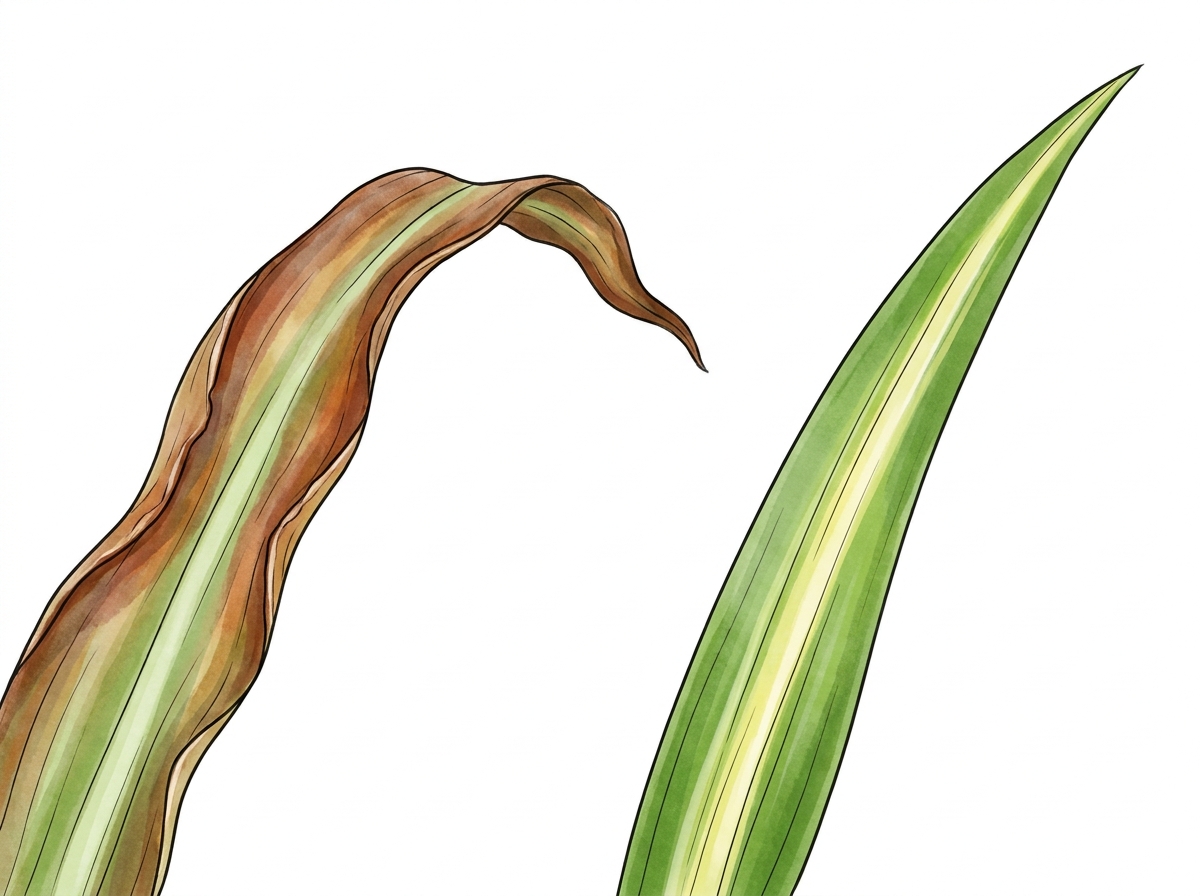 Brown tips can be a sign of water quality issues.