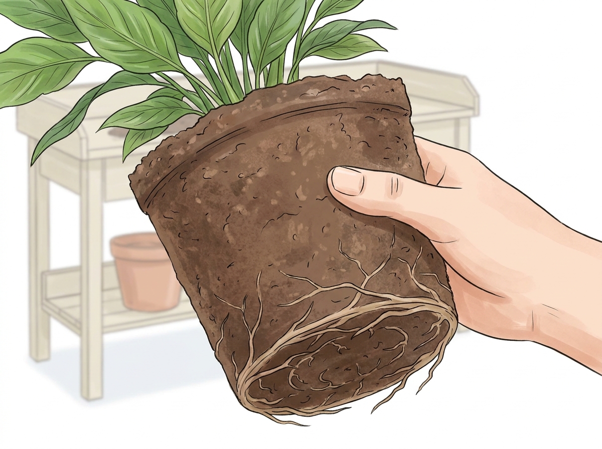 Gently loosen circling roots to encourage outward growth.